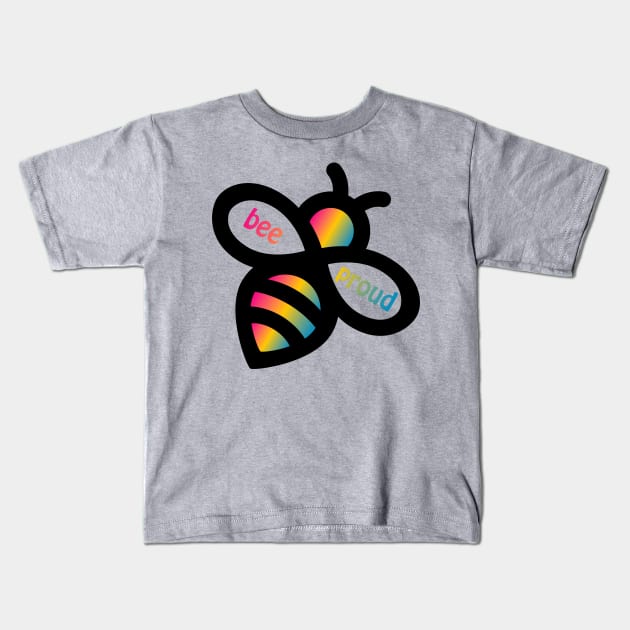 Bee Proud - Pansexual Flag bees Kids T-Shirt by Teamtsunami6